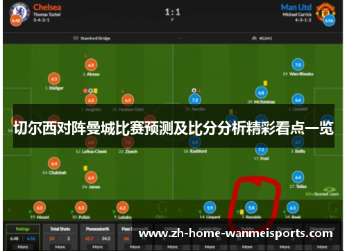 切尔西对阵曼城比赛预测及比分分析精彩看点一览